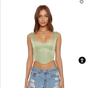 Danielle Guizio bustier top!